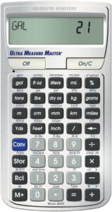 Calculated Industries 8025 Ultra Measure Master Conversion Calculator | Professional Grade, U.S. Standard to Metric, For Engineers, Architects, Builders, Scientists and Students, 60+ Units
